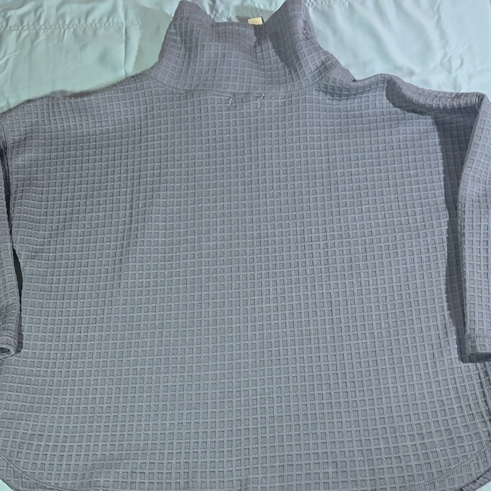 Max Studio London Charcoal Textured Top Long Sleeve Womens Plus 1X NWT